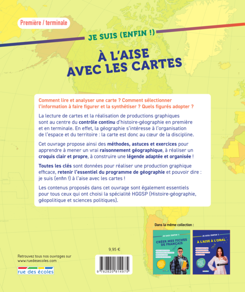 Je suis (enfin !) à l'aise avec les cartes - Première et Terminale