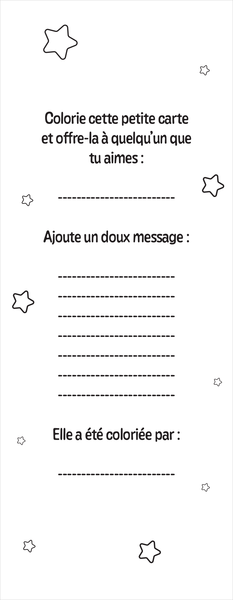 Animaux kawaï - Mes petites cartes à colorier