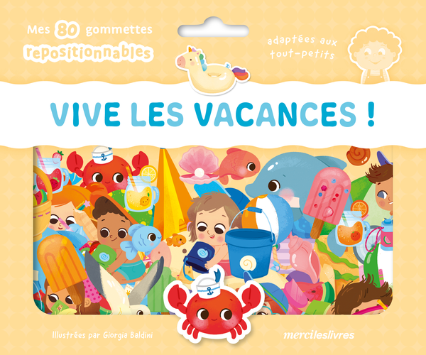 Vive les vacances ! - Ma pochette de gommettes repositionnables