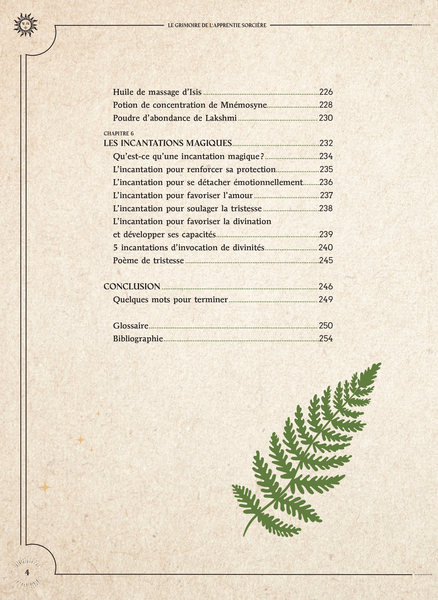 Le grimoire de l'apprentie sorcière