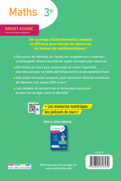 Brevet assuré - Maths - 3e