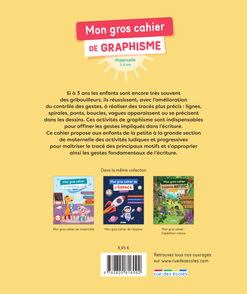 Mon gros cahier de graphisme - Maternelle