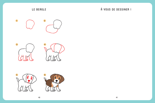 Dessiner kawaï - Chiens et Chiots