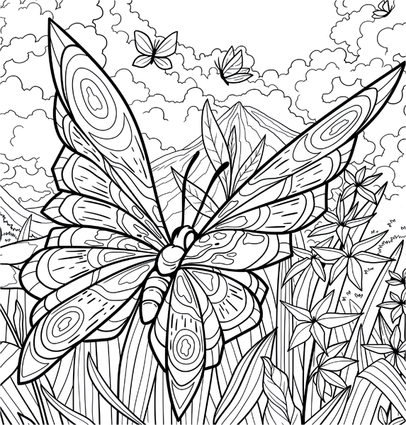 Papillons vagabonds - Coloriages pour me détendre