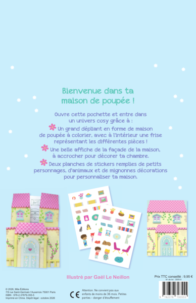Ma maison de poupée à déplier, colorier et décorer !