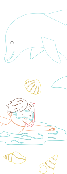 Vive les vacances - Mes petites cartes à colorier