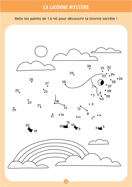 Les licornes - Mon bloc de jeux