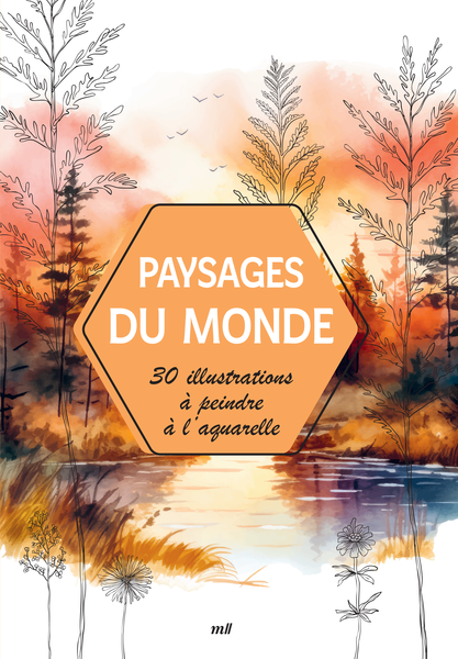 Coffret - Paysages du monde - 30 illustrations à peindre à l'aquarelle