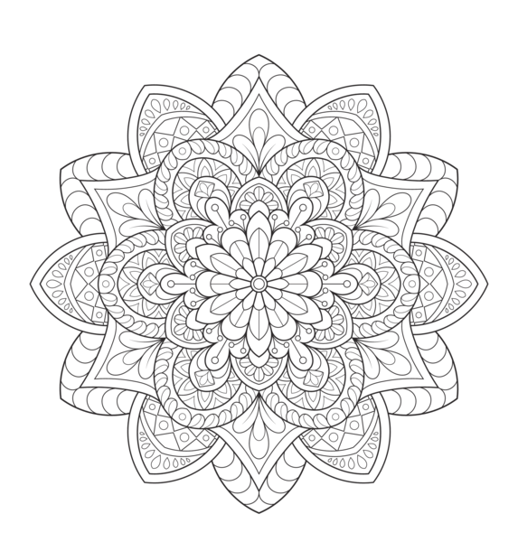 Mandalas végétaux - Coloriages pour me détendre
