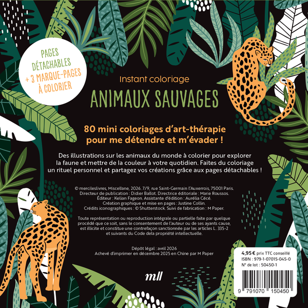 Instant coloriage - Animaux sauvages