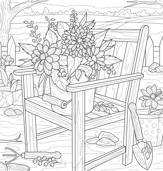 Jardins rêvés - Version Collector - Coloriages pour me détendre