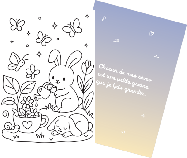 Mes cartes kawaï zen et mes pensées positives