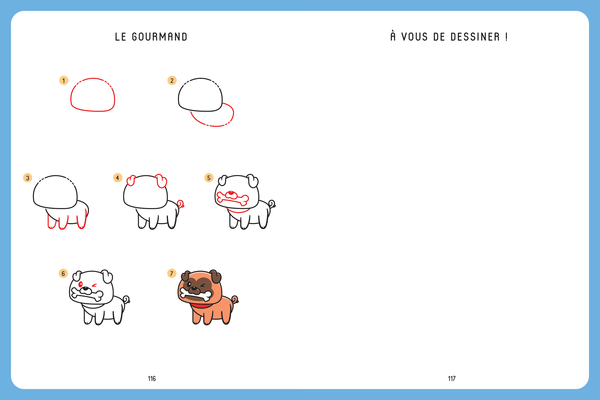 Dessiner kawaï - Chiens et Chiots