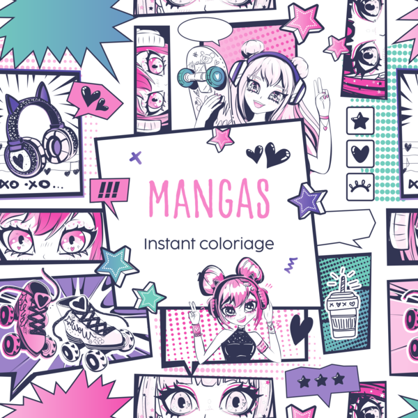 Instant coloriage - Mangas