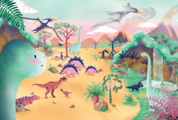 Cherche & trouve Edgar, Au temps des dinosaures