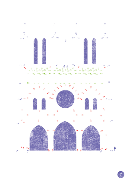 Les monuments de Paris à dessiner en points à relier