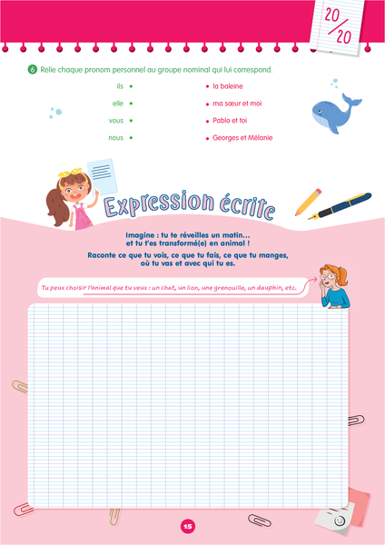 Mon prof à la maison - Conjugaison CE1