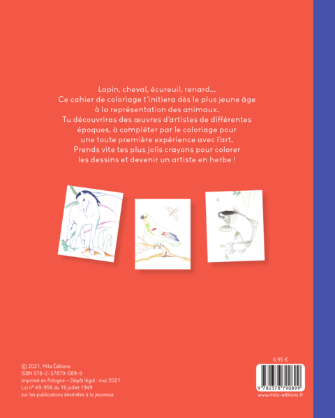 L'art à colorier pour les tout-petits : Les Animaux
