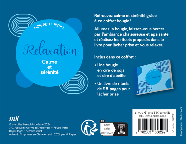Coffret Bougie - Mon petit rituel - Relaxation (Édition 2024)