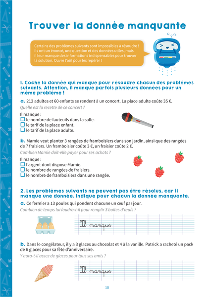 Mon cahier de résolution de problèmes CE2
