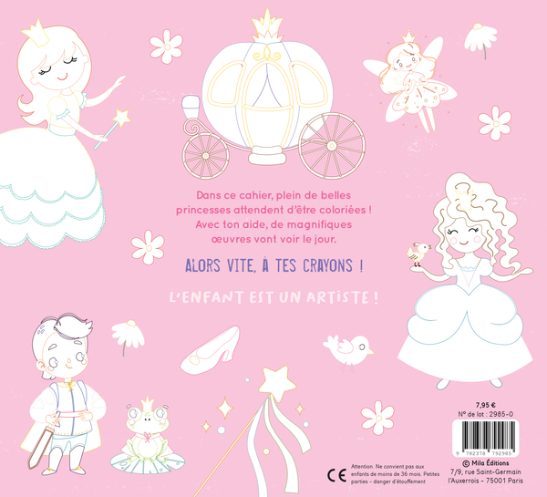 Mon gros cahier de princesses à colorier