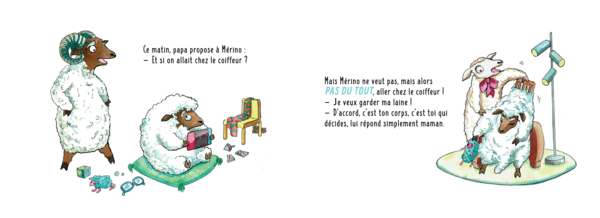 Mérino ne veut pas aller chez le coiffeur