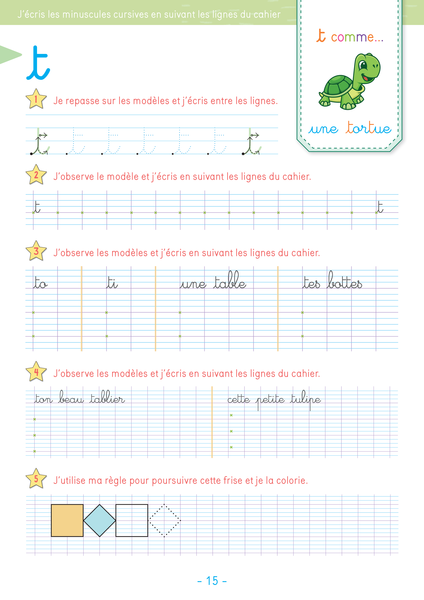 Mon cahier d'écriture CP