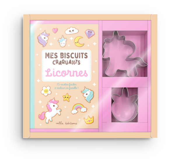 Coffret - Mes biscuits craquants Licornes