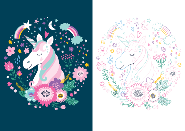 Mon beau carnet de coloriage : Licornes