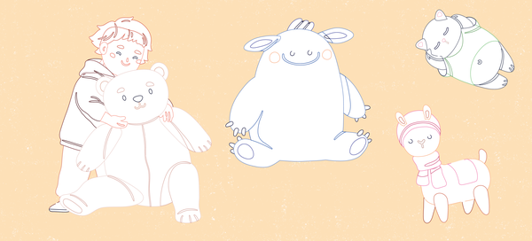 Mon gros cahier de doudous à colorier