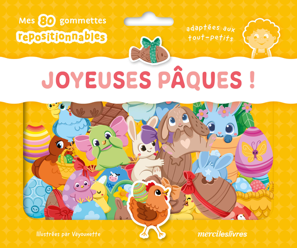 Joyeuses Pâques - Ma pochette de gommettes repositionnables
