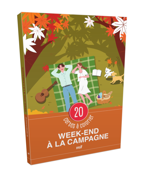 Week-end à la campagne - 20 cartes à colorier