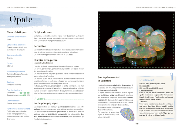 Mon grand guide de lithothérapie