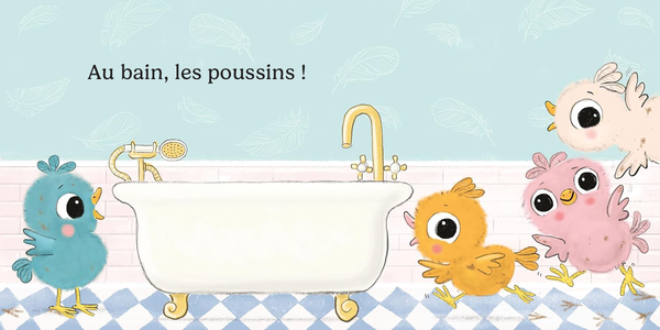 Au bain, Poussin !