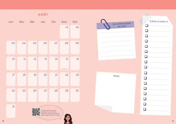 J'organise mon année de professeur des écoles 2026-2027