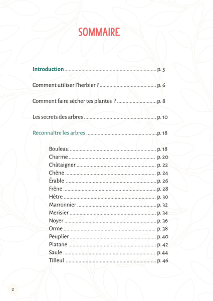 Mon premier herbier Fleurs et feuilles