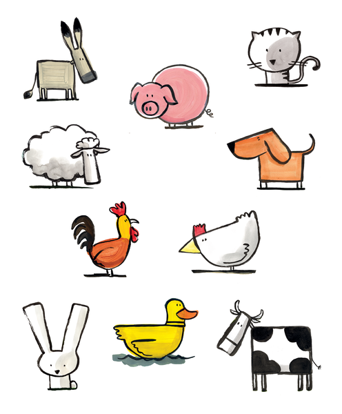 Je dessine les animaux de la ferme avec Barroux