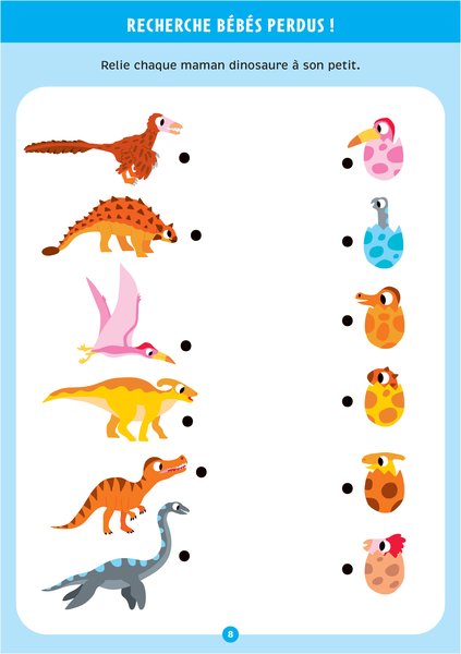 Les dinosaures - Mon bloc de jeux