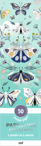 Marque-pages - Papillons scintillants