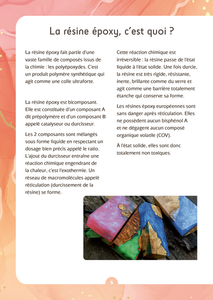 La résine époxy - Techniques et tutos pour réaliser 5 projets (coffret)