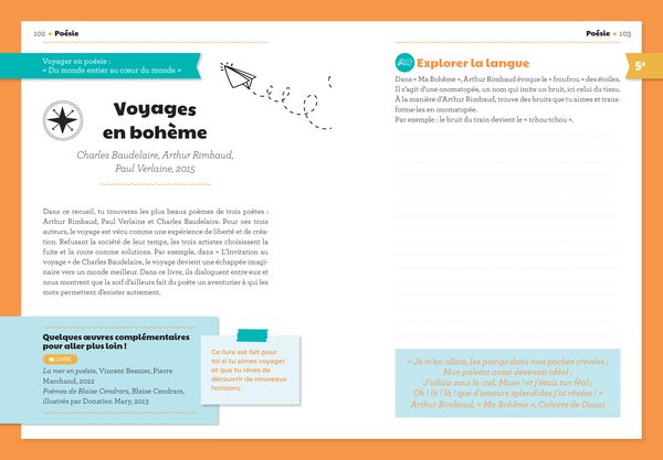 Mon carnet de lecture 6e - 5e