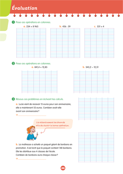Mon prof à la maison - Maths CM1