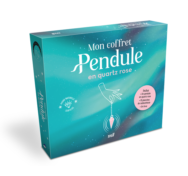 Mon coffret Pendule en quartz rose - Découvrez les mystères de la radiesthésie