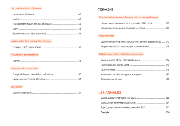 Annales Brevet - Maths-Sciences - 3e - 2026