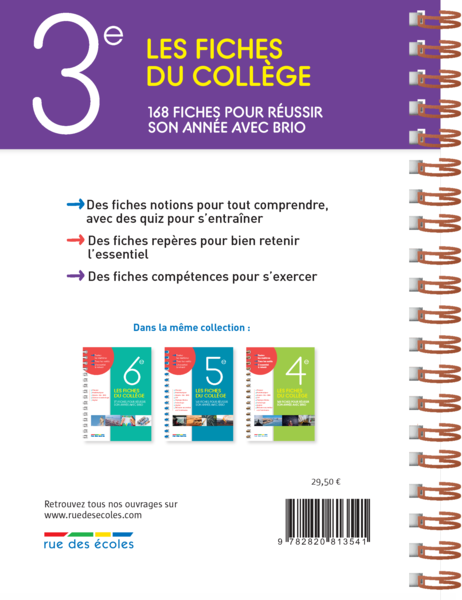 Les fiches du collège - 3e