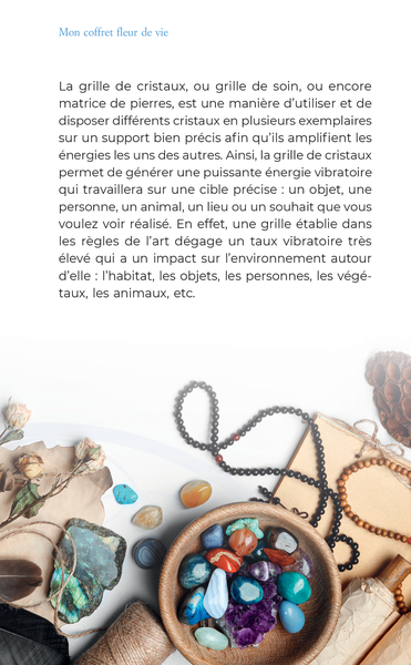 Mon coffret Fleur de vie : L'art de recharger les pierres