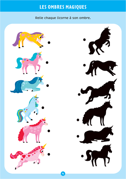 Les licornes - Mon bloc de jeux