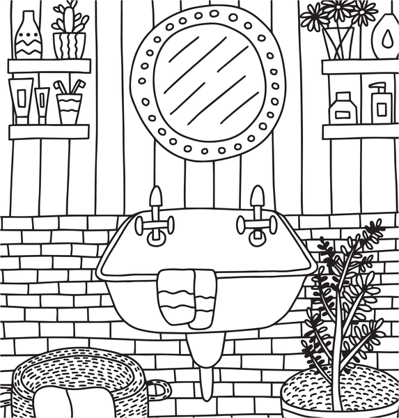 Cosy chez soi - Coloriages pour me détendre