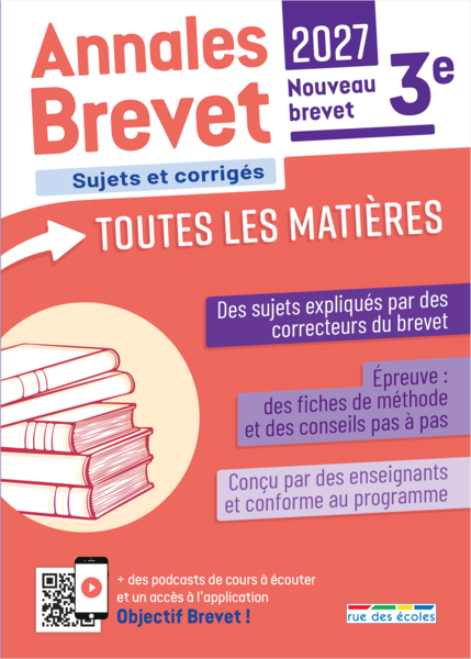 Annales Brevet - Toutes les matières - 3e - 2027