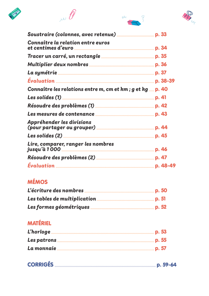 Mon prof à la maison - Maths CE1